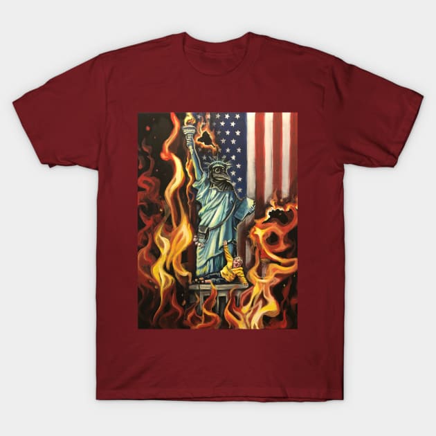 "The Plague of Liberty" T-Shirt by AmyCNicholls